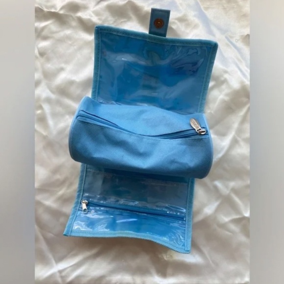 Biotherm Blue Roll Up Makeup Toiletry Bag - Picture 2 of 3